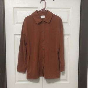 7 Diamonds Rust Button Down Shirt